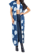 LONG DENIM VEST
